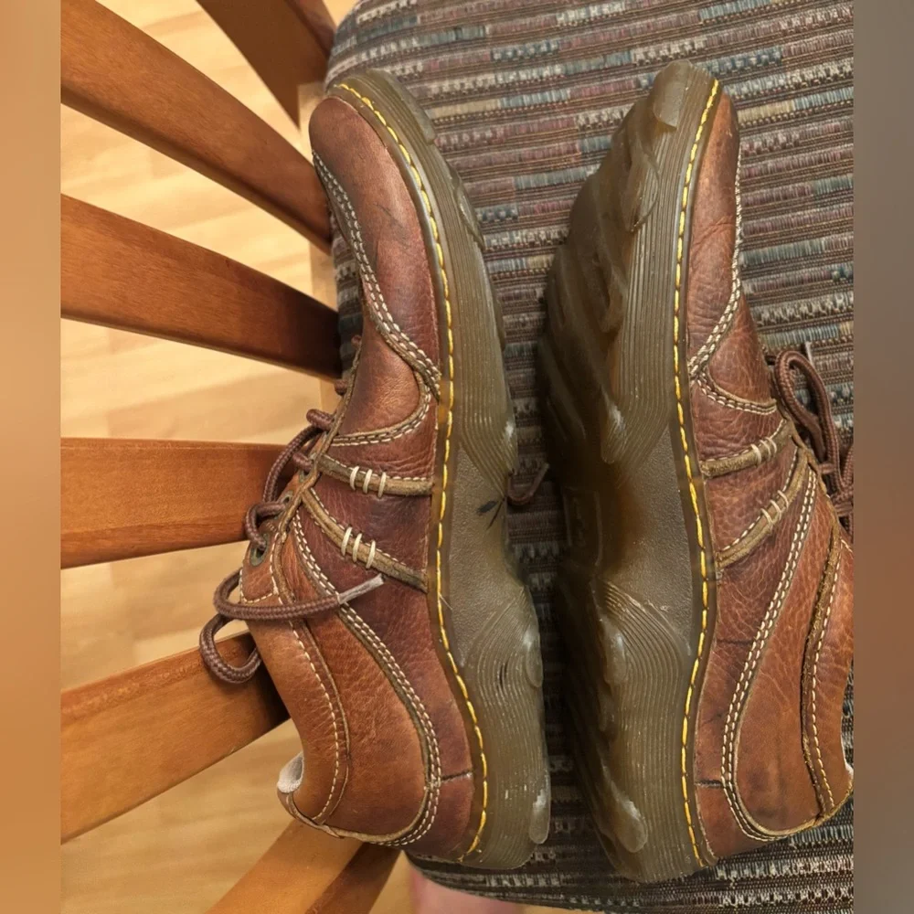 Dr. Martins Brown Leather Men's Shoes‎